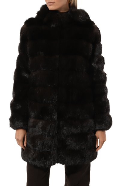 Двусторонняя шуба из соболя MANZONI24, арт. 24M551-ZNY, фото 3