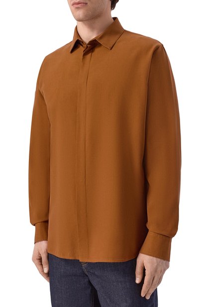 Шелковая рубашка MVST, арт. M26.2PM.B009/F121 SILK P0PELINE, фото 3
