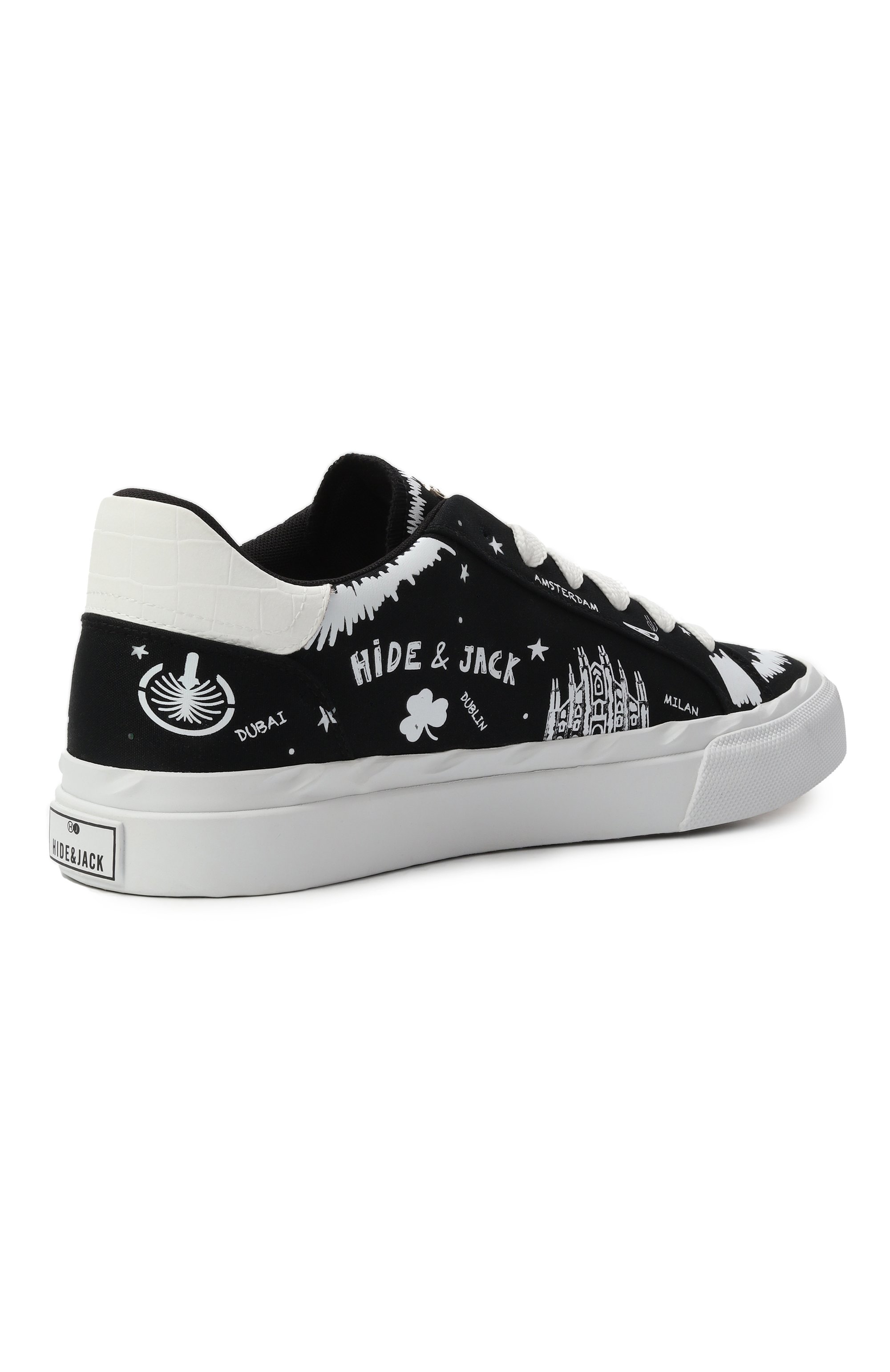 Комбинированные кеды toby HIDE AND JACK, арт. DSERLBLKWHT, фото 5