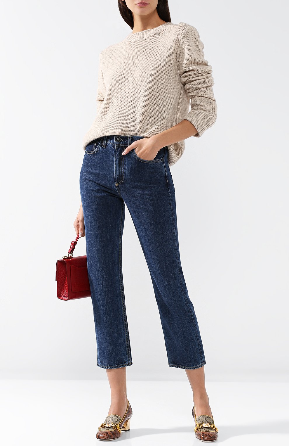 Туфли из кожи питона на устойчивом каблуке GUCCI, арт. 498882/LU030, фото 2