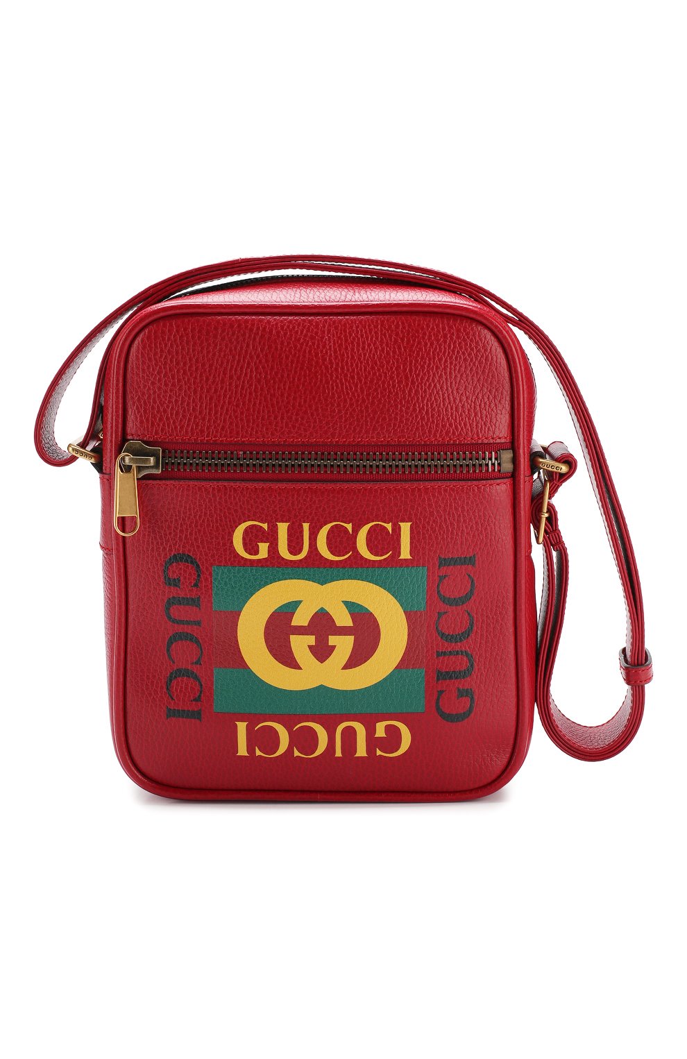 Кожаная сумка-планшет с логотипом бренда GUCCI, арт. 523591/0QSAT, фото 1