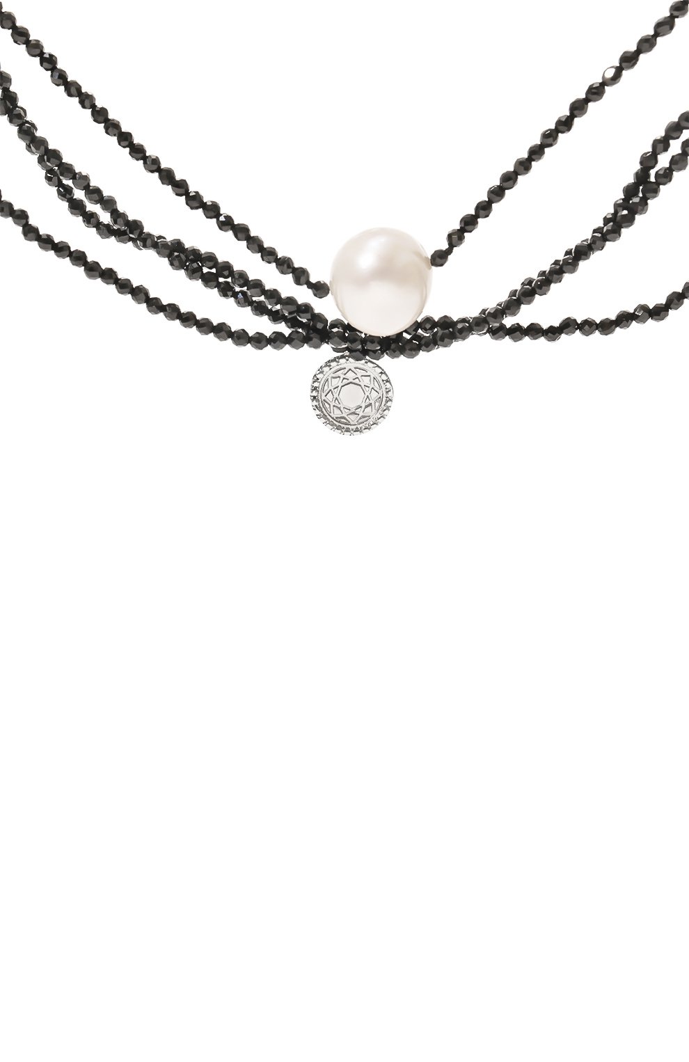 Колье DZHANELLI черно-белого цвета по цене 185000 руб., арт. 00410, фото 4 Колье DZHANELLI, арт. 00410, фото 4