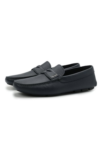 Мужские кожаные мокасины PRADA, арт. 2DD158-053-F0216-U00I