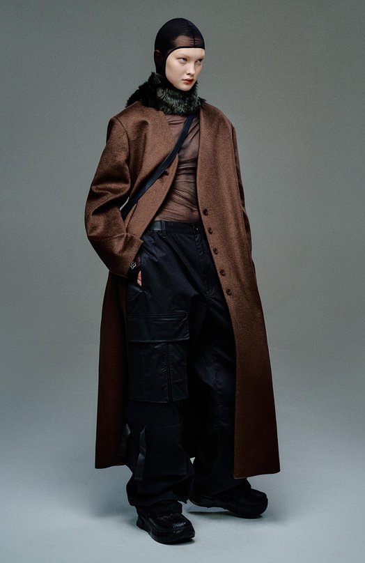 Пальто из шерсти и кашемира Agreeg 14010434 Коричневый  14010434 Фото 6