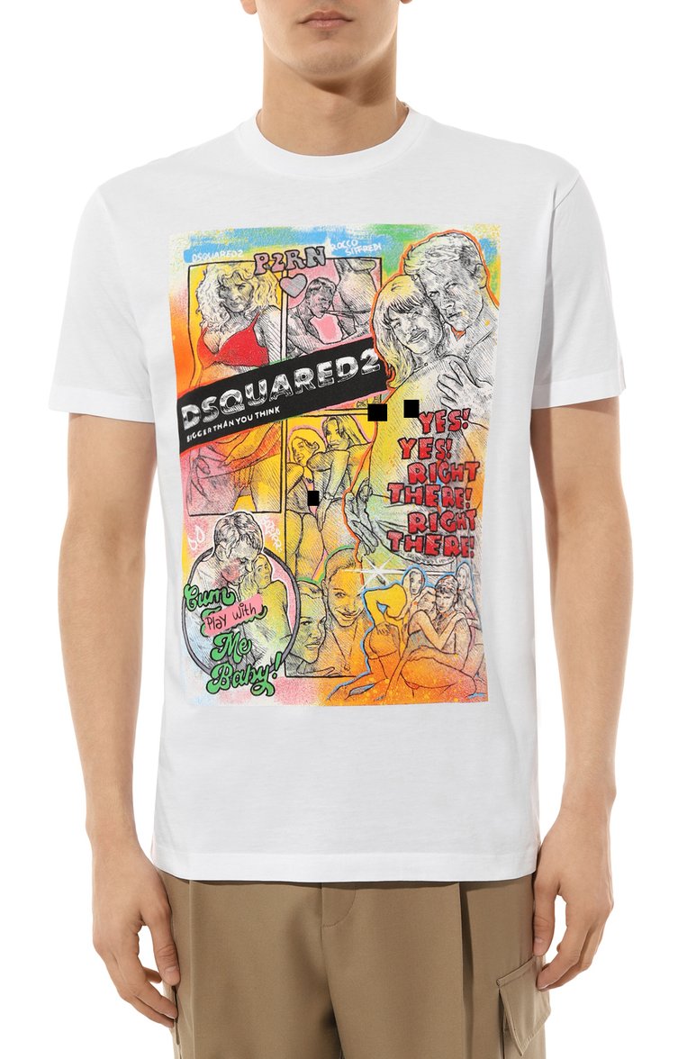 Хлопковая футболка DSQUARED2, арт. S71GD1405, фото 1