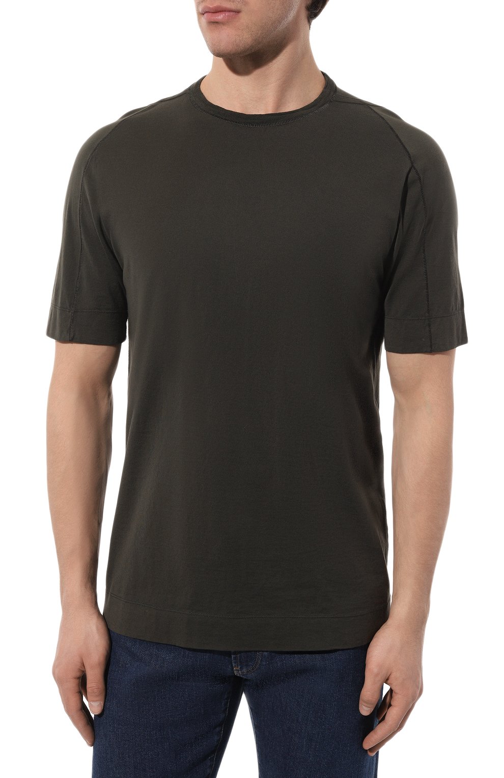 Футболка из хлопка и льна TRANSIT, арт. CFUTRT1360, фото 3