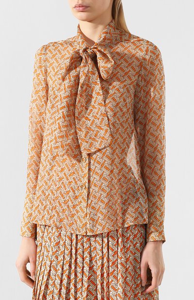 Шелковая блузка BURBERRY, арт. 8025806, фото 3