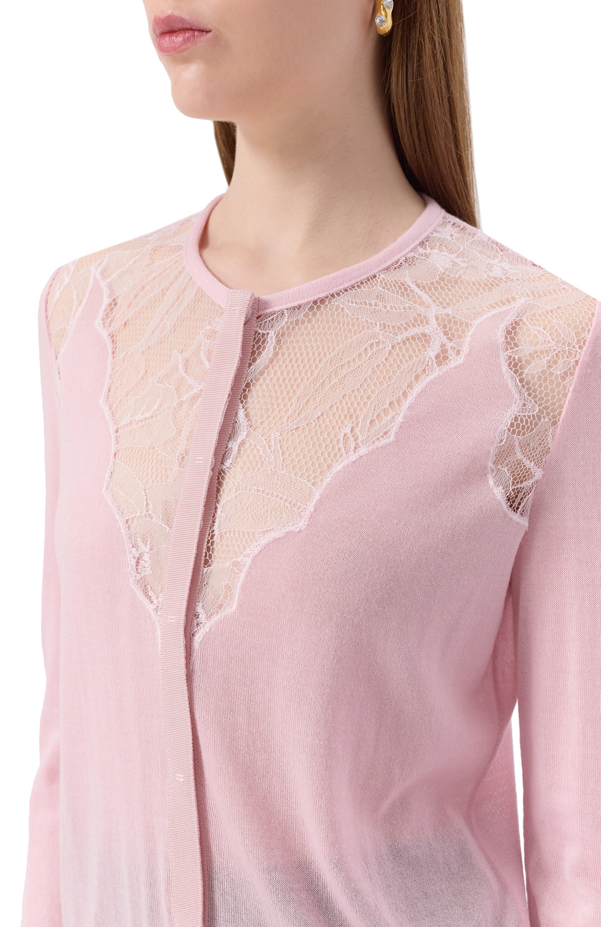 Кардиган из кашемира и шелка GIAMBATTISTA VALLI, арт. 25FWPVCM0M17/02CAS, фото 5