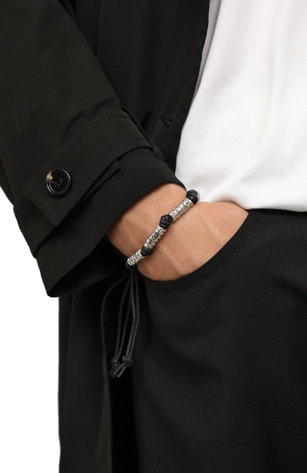 Кожаный браслет LANVIN синего цвета по цене 54100 руб., арт. 9159/6, фото 2 Кожаный браслет LANVIN, арт. 9159/6, фото 2