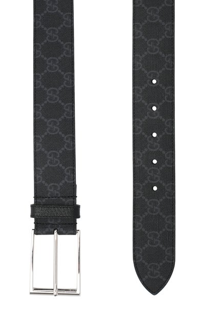 Ремень gg supreme с металлической пряжкой GUCCI черного цвета по цене 36500 руб., арт. 474314/K9GSN, фото 2 Ремень gg supreme с металлической пряжкой GUCCI, арт. 474314/K9GSN, фото 2