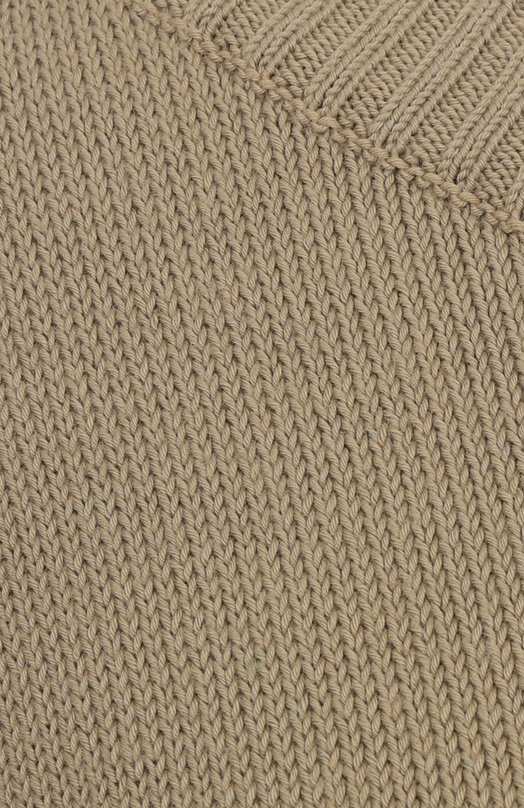 Хлопковый пуловер Max Mara Leisure SVAG0 Хаки  SVAG0 Фото 6