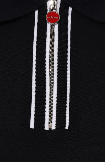 Хлопковое поло KITON темно-синего цвета по цене 87800 руб., арт. UMK1267V4, фото 5 Хлопковое поло KITON, арт. UMK1267V4, фото 5