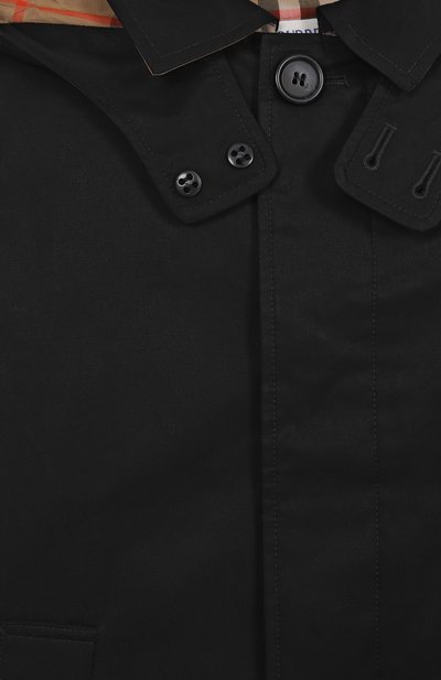 Хлопковый плащ BURBERRY, арт. 8109261, фото 3