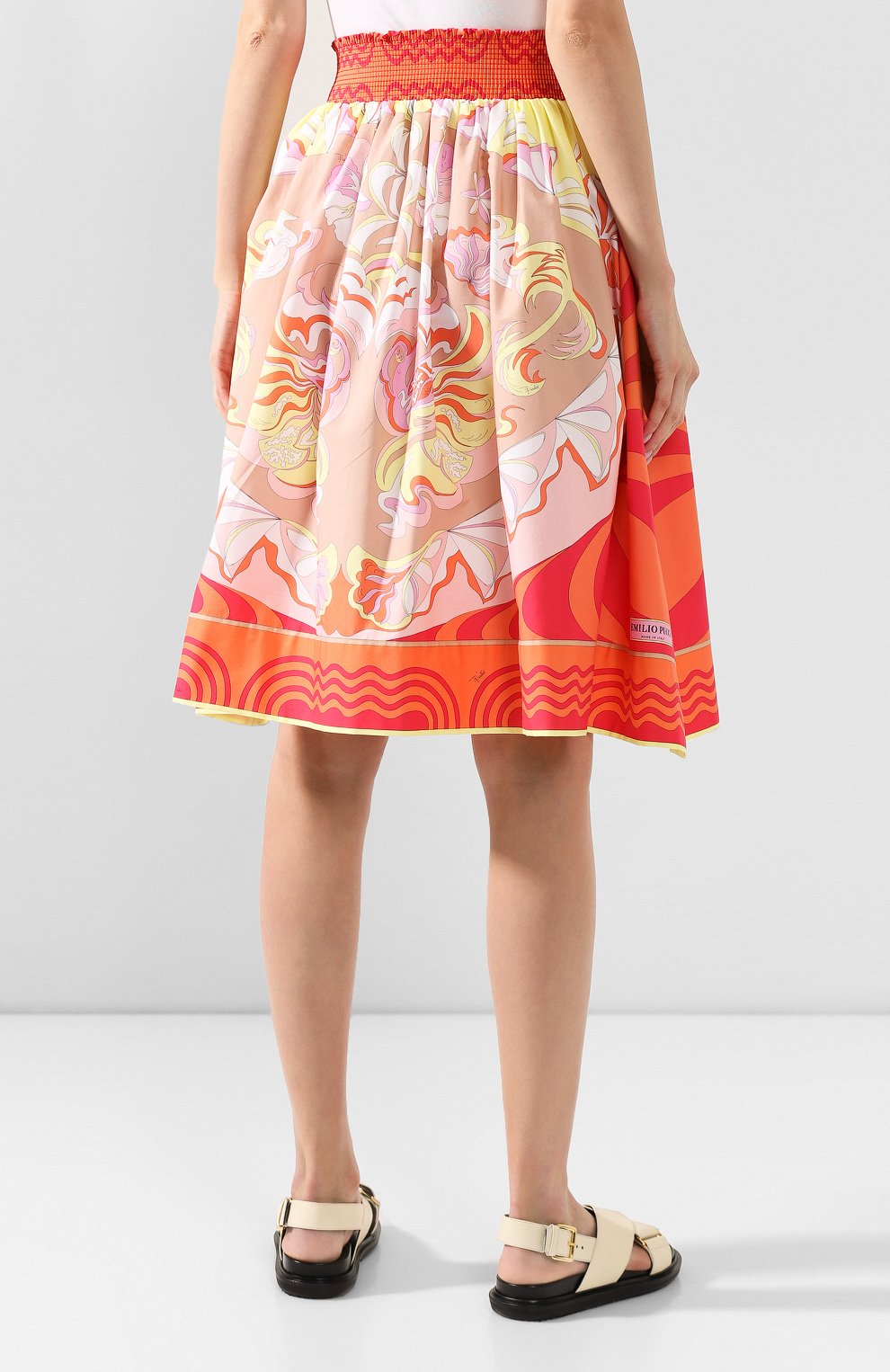 Хлопковая юбка EMILIO PUCCI разноцветного цвета по цене 86950 руб., арт. 0ERW08/0E861, фото 4 Хлопковая юбка EMILIO PUCCI, арт. 0ERW08/0E861, фото 4