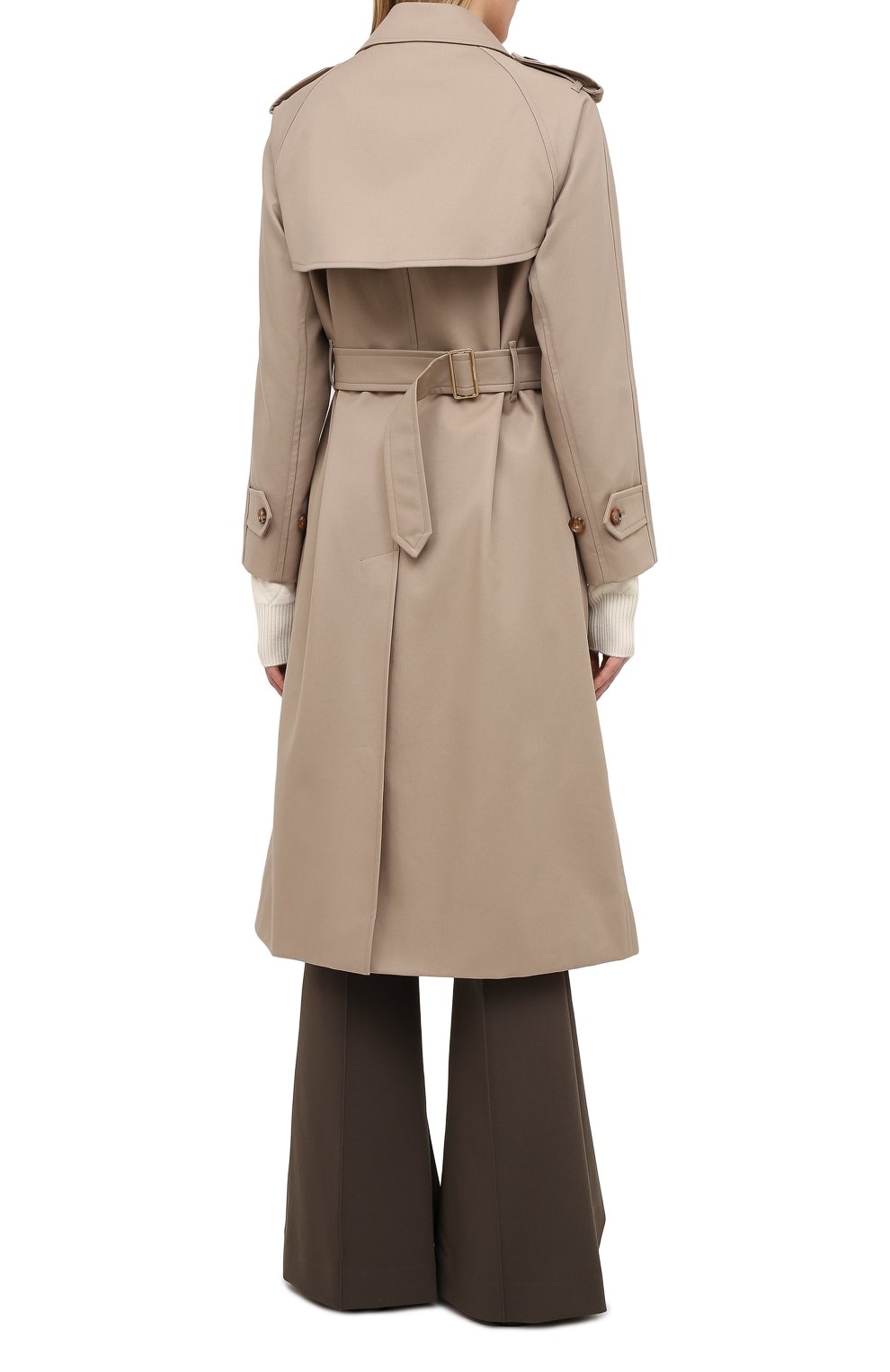 Хлопковый тренч BURBERRY бежевого цвета по цене 334000 руб., арт. 8033607, фото 4 Хлопковый тренч BURBERRY, арт. 8033607, фото 4