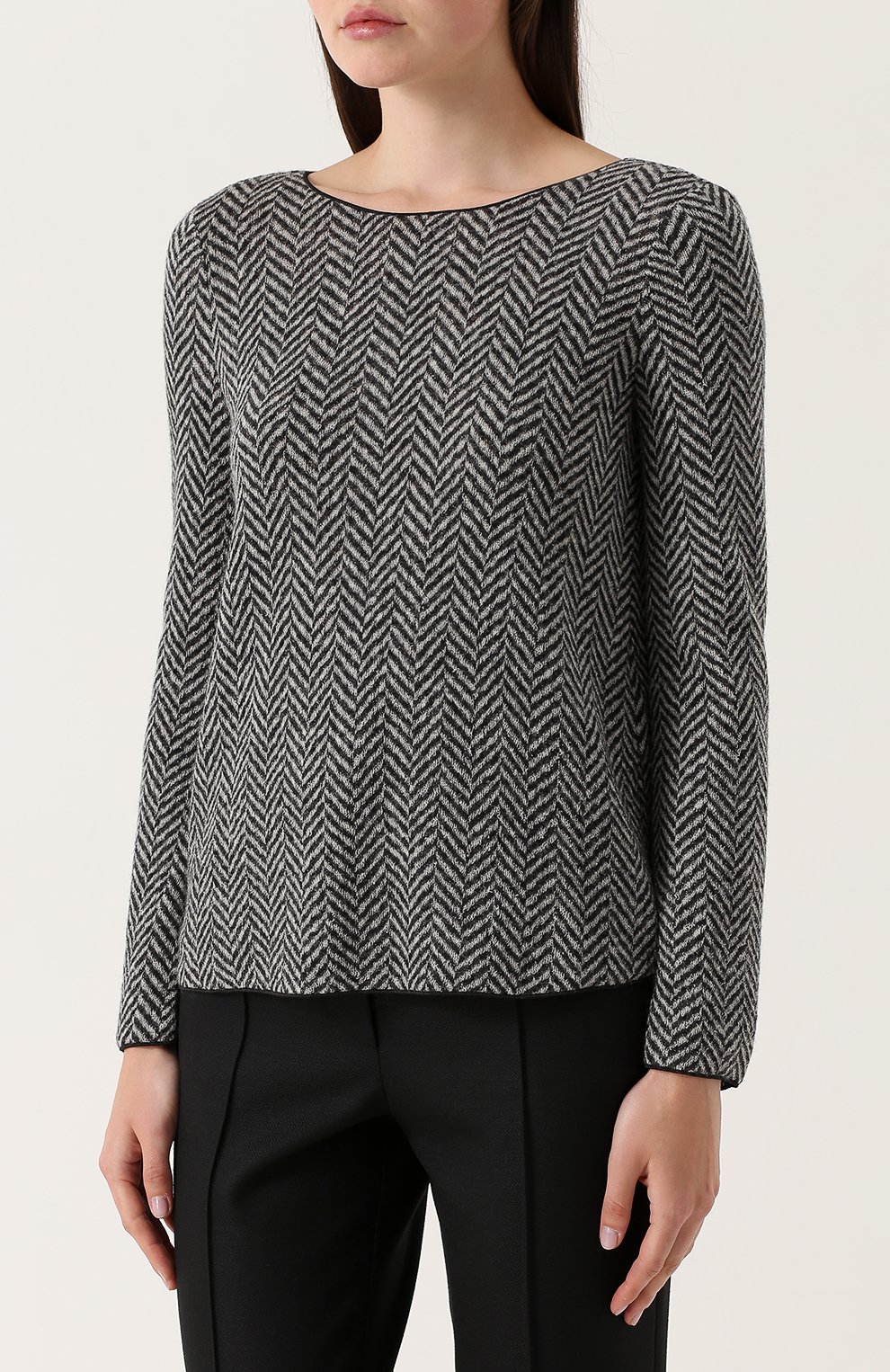 Шерстяной пуловер GIORGIO ARMANI разноцветного цвета по цене 87250 руб., арт. 6YAM71/AJEHZ, фото 3 Шерстяной пуловер GIORGIO ARMANI, арт. 6YAM71/AJEHZ, фото 3