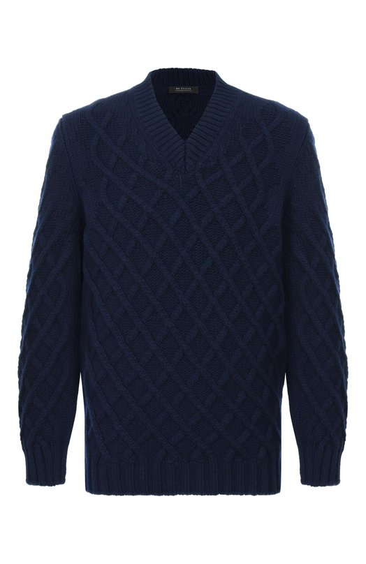 Шерстяной свитер KNT UMM070603 Синий UMM070603