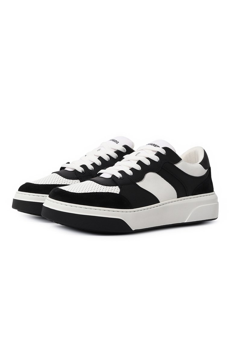Мужские кожаные кеды bumper DSQUARED2 белого цвета, арт. SNM0298 01504841 | Фото 1 (Подошва: Массивная; Материал внутренний: Натуральная кожа, Текстиль; Стили: Классический; Материал утеплителя: Без утеплителя; Материал внешний: Натуральная кожа; Кросс-КТ: Низкие; Автоматизация состава: Проставлено; Автоматизация ТО: Проставлено)