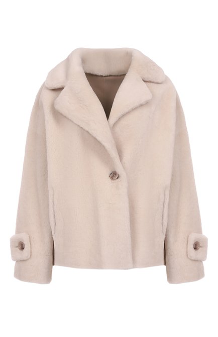 Женская двусторонняя дубленка из овчины MANZONI24, арт. 25M1295R-S21/48