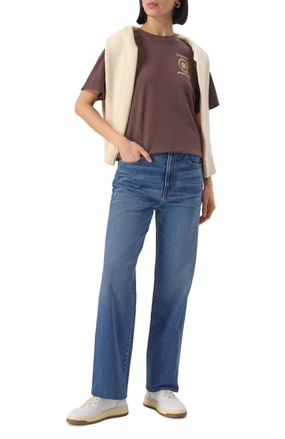 Хлопковая футболка sporty & rich x le bristol paris SPORTY AND RICH, арт. T0043517618BR03, фото 2