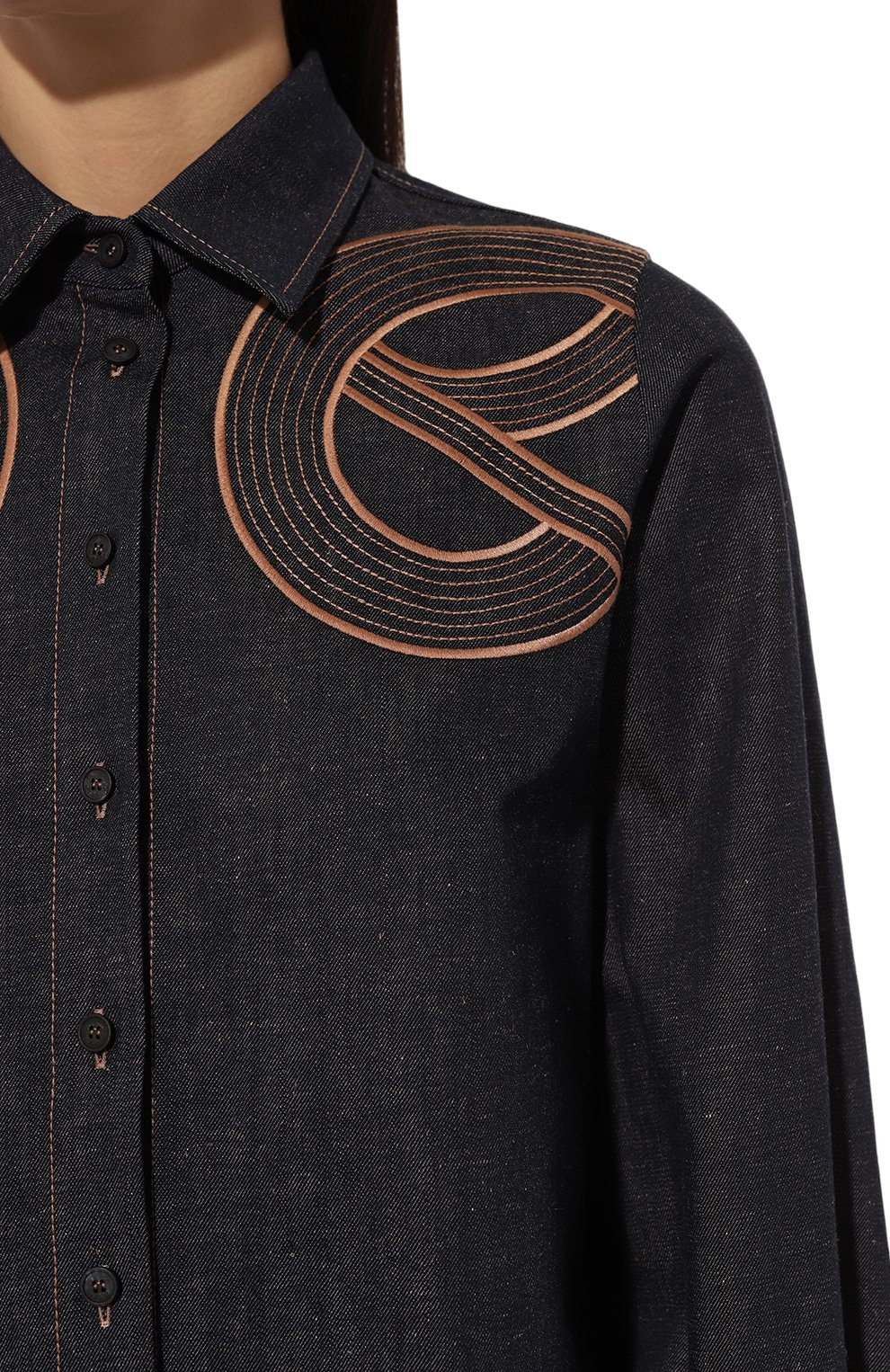 Джинсовая рубашка ELIE SAAB, арт. SH074, фото 5