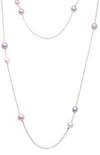 Колье MIMI бесцветного цвета по цене 83600 руб., арт. C23VNAF4-140, фото 1 Колье MIMI, арт. C23VNAF4-140, фото 1