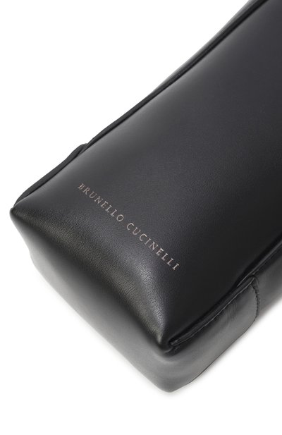 Кожаный чехол bc duo для телефона BRUNELLO CUCINELLI черного цвета по цене 128000 руб., арт. MWTKD2739P, фото 3 Кожаный чехол bc duo для телефона BRUNELLO CUCINELLI, арт. MWTKD2739P, фото 3