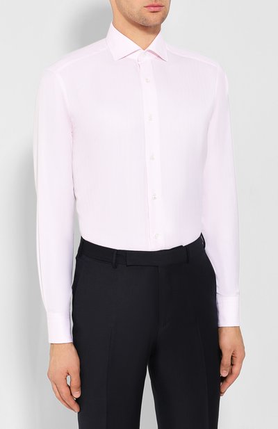 Хлопковая сорочка ZEGNA, арт. 402302/9NS0LB, фото 3