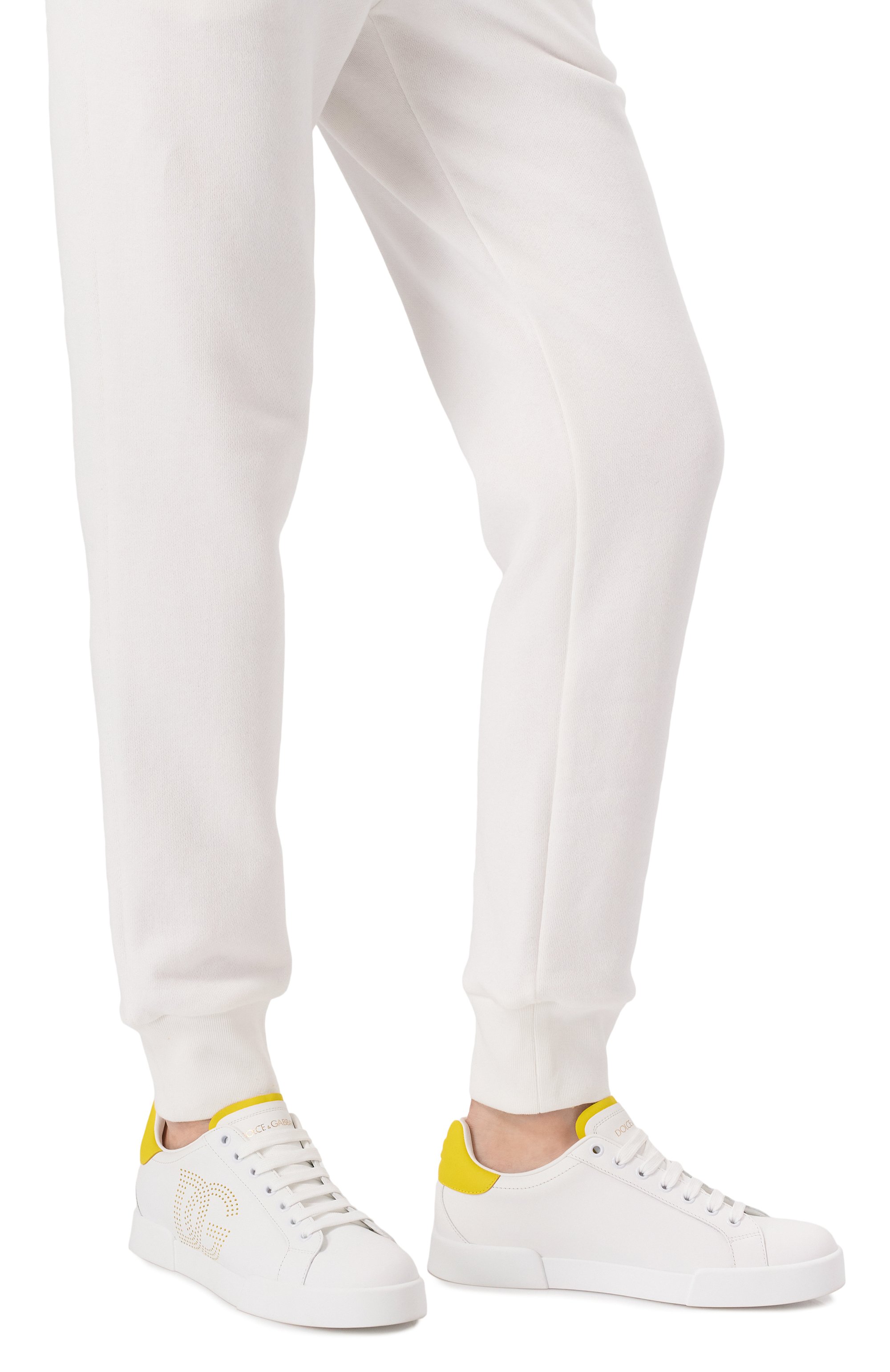 Кожаные кеды portofino DOLCE & GABBANA, арт. CK2277/AV066, фото 3