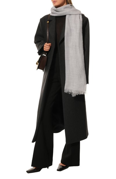 Кашемировый палантин BRUNELLO CUCINELLI серого цвета по цене 99000 руб., арт. MSC924059, фото 3 Кашемировый палантин BRUNELLO CUCINELLI, арт. MSC924059, фото 3