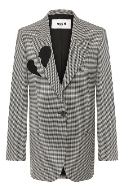 Женский шерстяной жакет MSGM, арт. 2742MDG109 195813