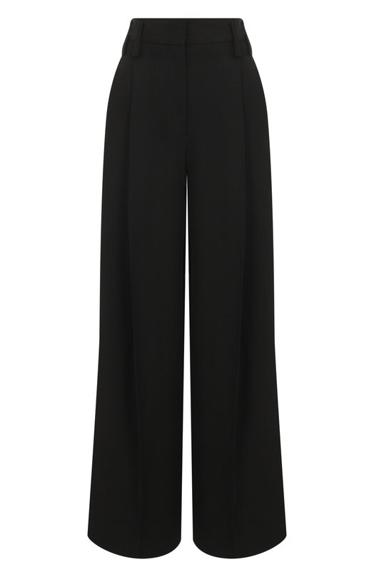 Брюки из вискозы и шелка Jil Sander J03KA0292/J65005 Чёрный J03KA0292/J65005