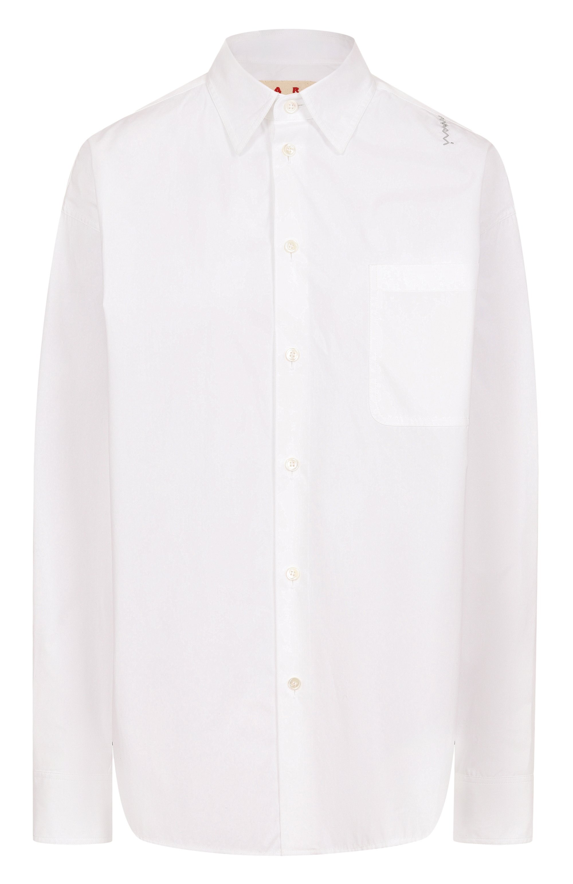 Хлопковая рубашка MARNI, арт. CAMA0505S6/UTC223, фото 1