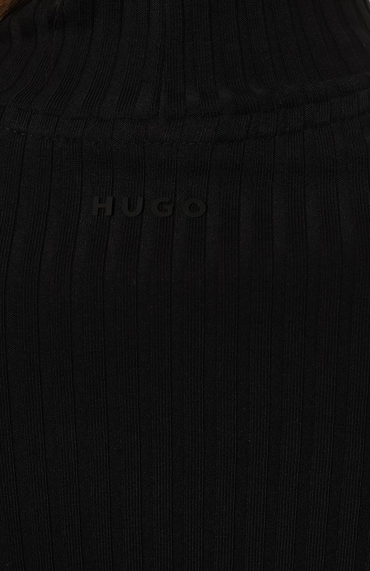 Хлопковая водолазка HUGO 50521325 Чёрный  50521325 Фото 5