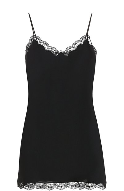 Шелковое платье-комбинация с кружевной отделкой CHLOÉ, арт. 17HR088-17H004, фото 1