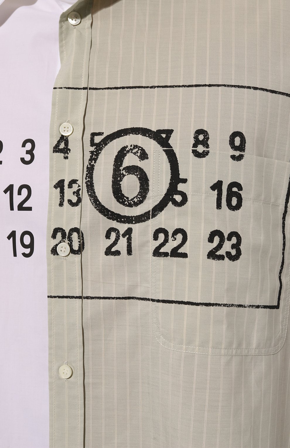 Хлопковая рубашка MM6, арт. SH0DT0016/MTN014, фото 5