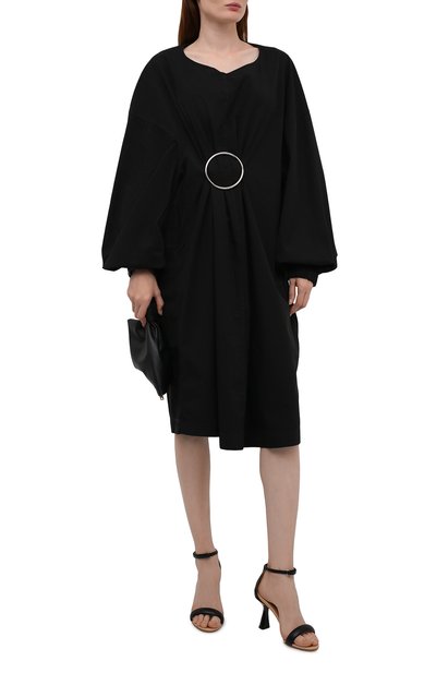 Хлопковое платье DRIES VAN NOTEN черного цвета по цене 61350 руб., арт. 212-031071-3115, фото 2 Хлопковое платье DRIES VAN NOTEN, арт. 212-031071-3115, фото 2