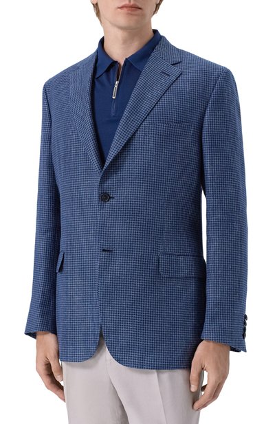Пиджак изо льна и шерсти BRIONI, арт. RG0D13/P8111, фото 4
