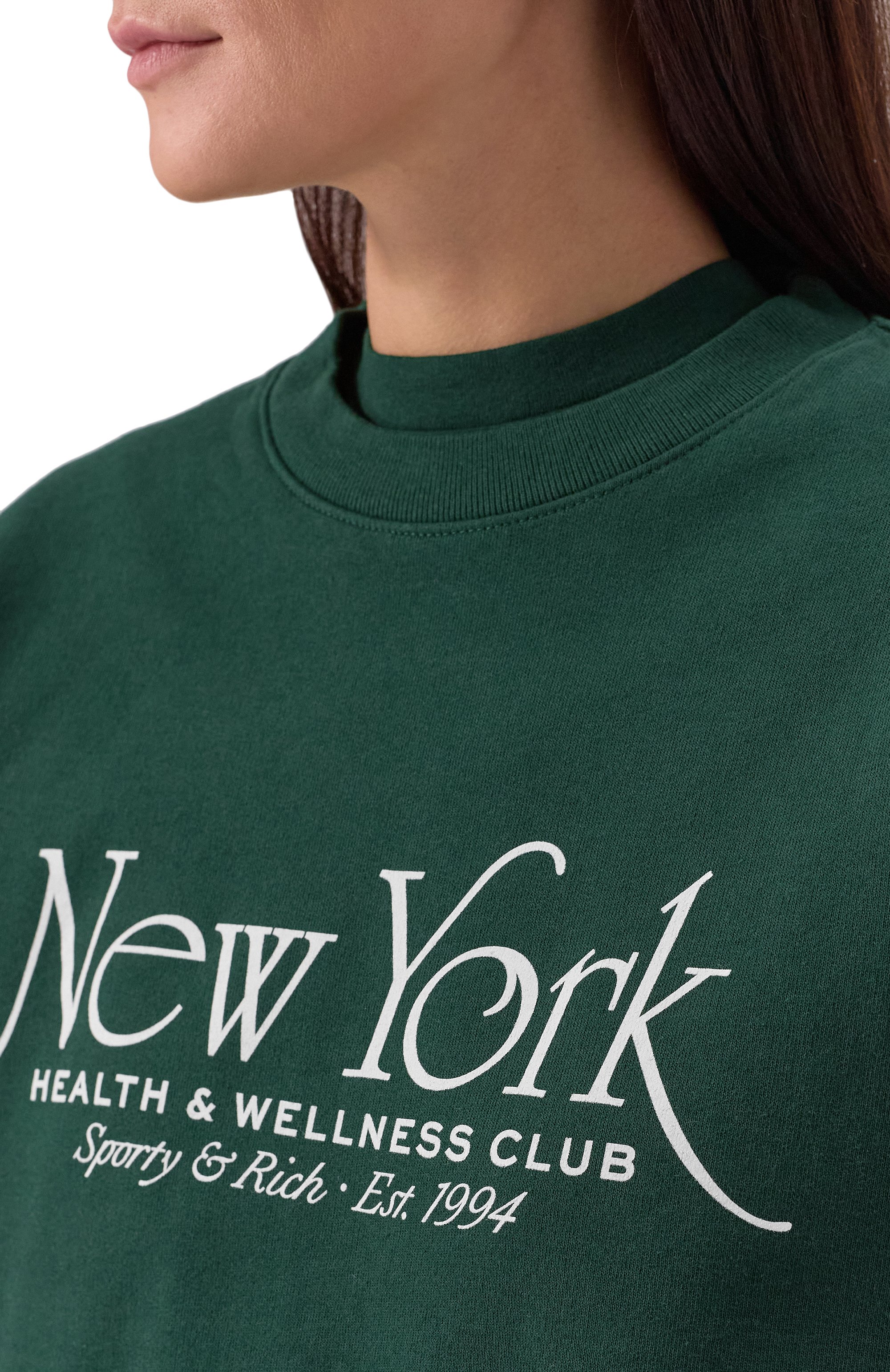 Хлопковый свитшот SPORTY AND RICH, арт. ST071606034GR10, фото 9