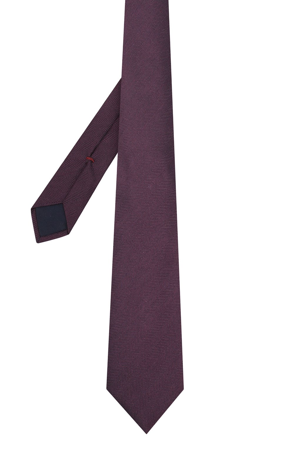 Шелковый галстук CORNELIANI бордового цвета по цене 8995 руб., арт. 84U302-9820307/00, фото 2 Шелковый галстук CORNELIANI, арт. 84U302-9820307/00, фото 2