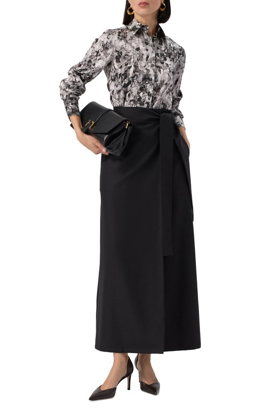 Шерстяная юбка Kiton D60201K0500C01 Чёрный  D60201K0500C01 Фото 2