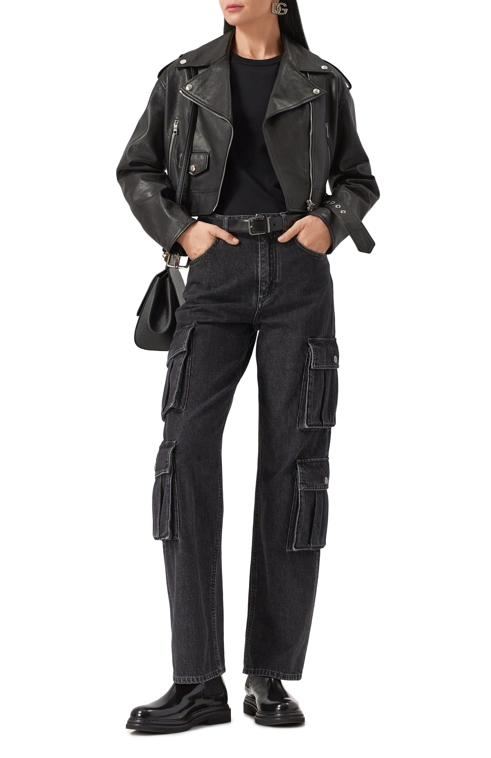 Кожаная куртка DOLCE & GABBANA, арт. F9R87L/HULVJ, фото 2