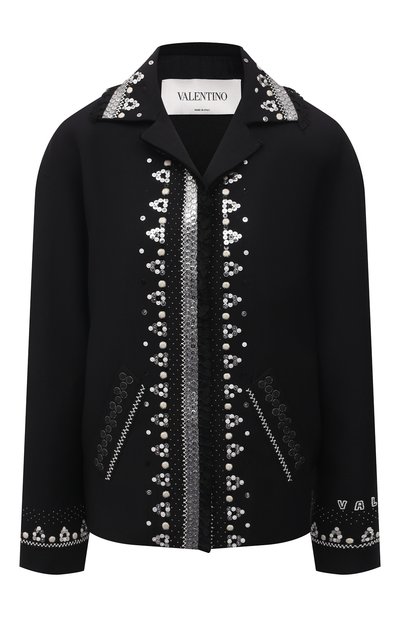 Женский жакет из шерсти и шелка VALENTINO, арт. WB3CE2E31CF