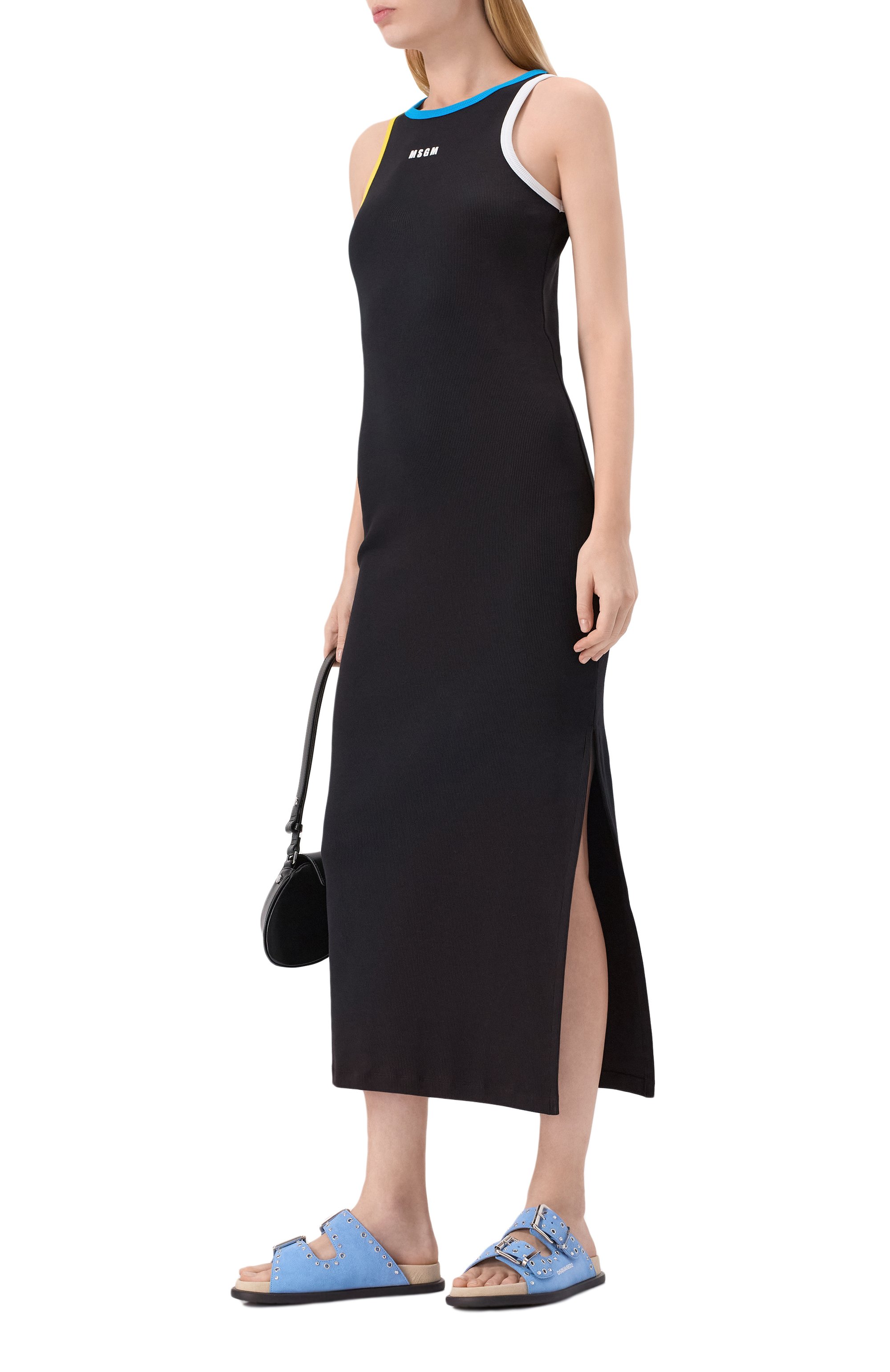 Хлопковое платье MSGM, арт. 3841MDA87/257120, фото 2