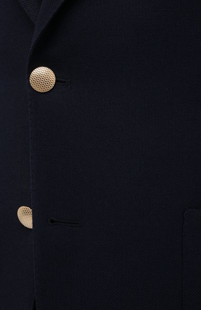 Шерстяной пиджак TOM FORD темно-синего цвета по цене 399500 руб., арт. 950R30/11HA40, фото 5 Шерстяной пиджак TOM FORD, арт. 950R30/11HA40, фото 5