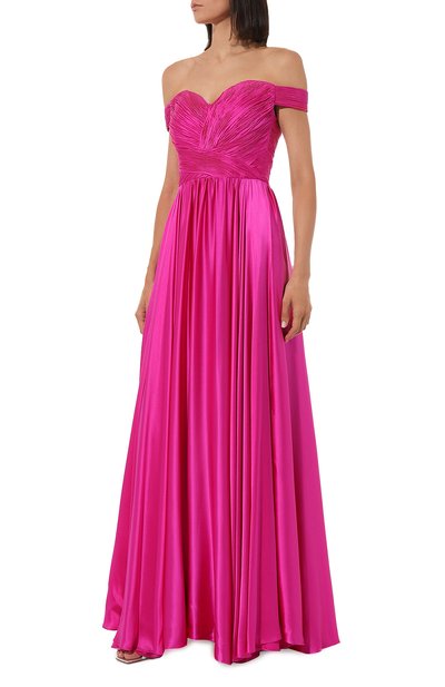 Атласное платье SPERANZA COUTURE розового цвета по цене 310000 руб., арт. SC024, фото 3 Атласное платье SPERANZA COUTURE, арт. SC024, фото 3