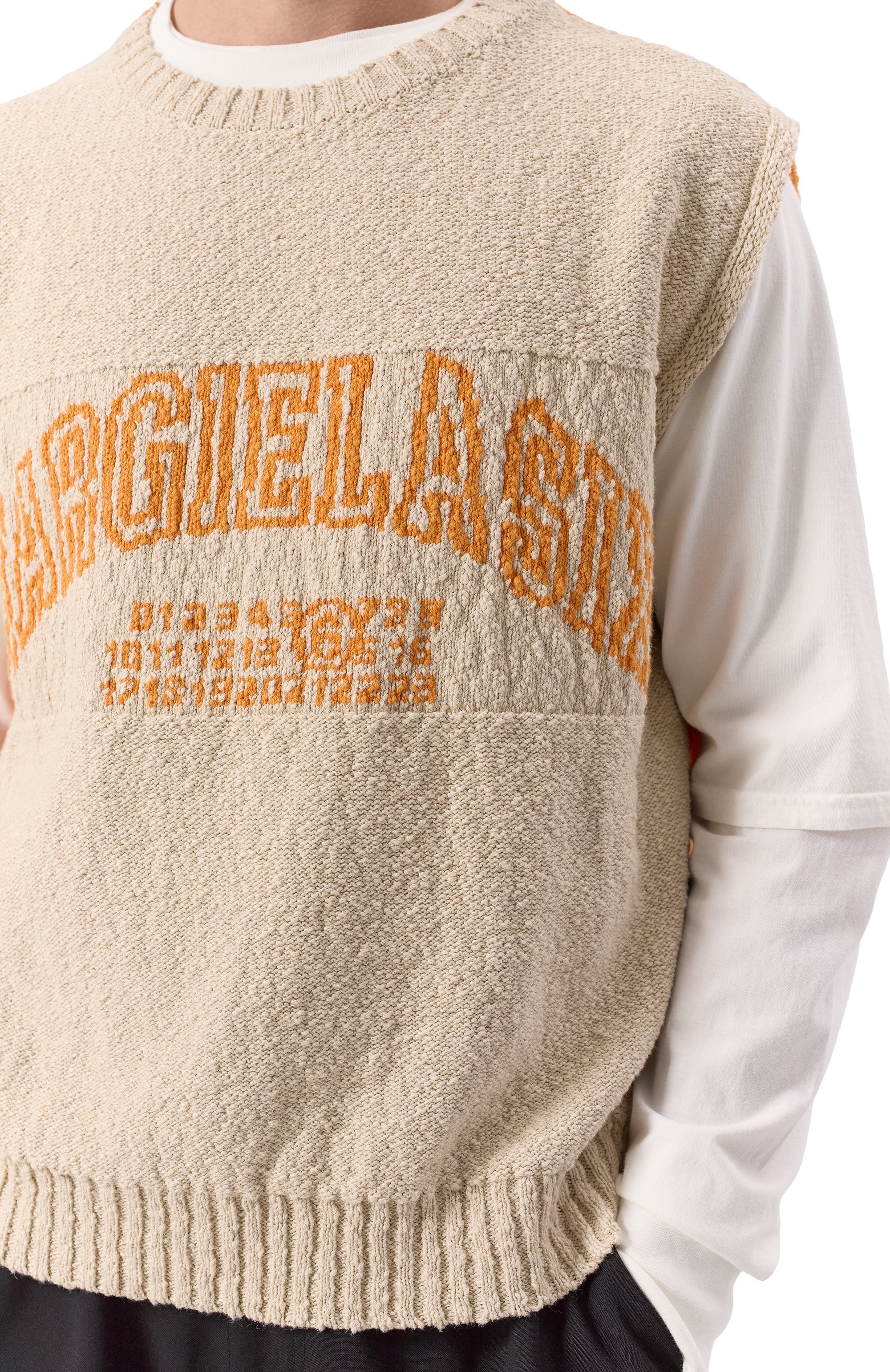 Жилет из хлопка и льна MM6, арт. SH0FB0012/M13084, фото 5