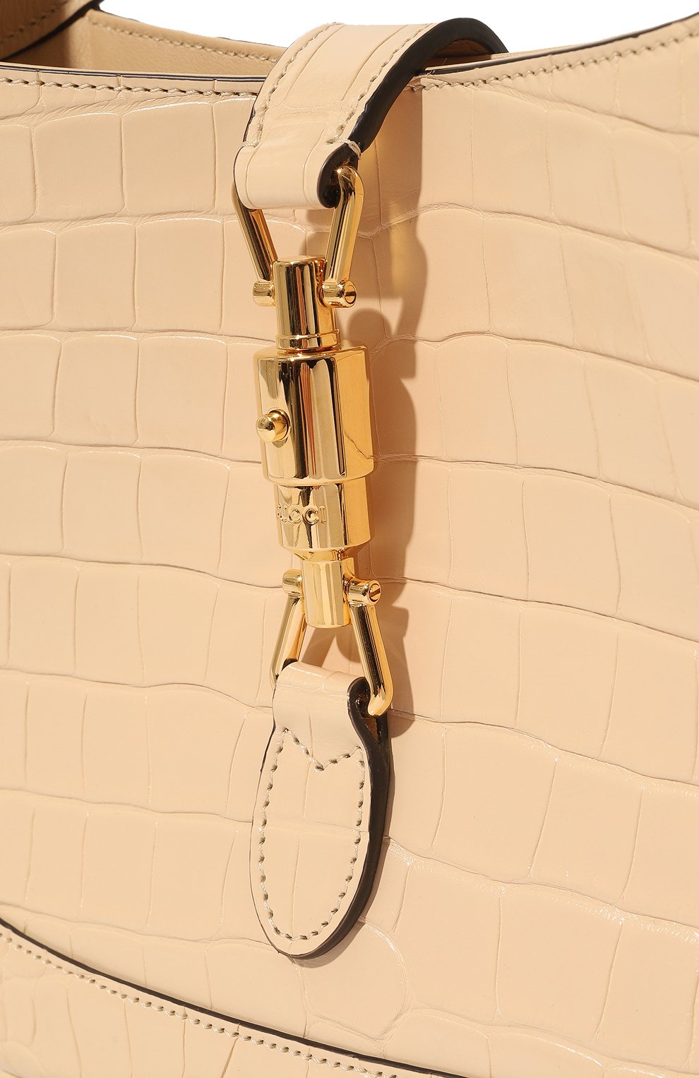Сумка jackie 1961 small из кожи аллигатора GUCCI бежевого цвета по цене 2520000 руб., арт. 636709 EV40G, фото 3 Сумка jackie 1961 small из кожи аллигатора GUCCI, арт. 636709 EV40G, фото 3