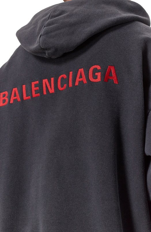 Хлопковая толстовка Balenciaga 803264/TTVJ2 Чёрный  803264/TTVJ2 Фото 5