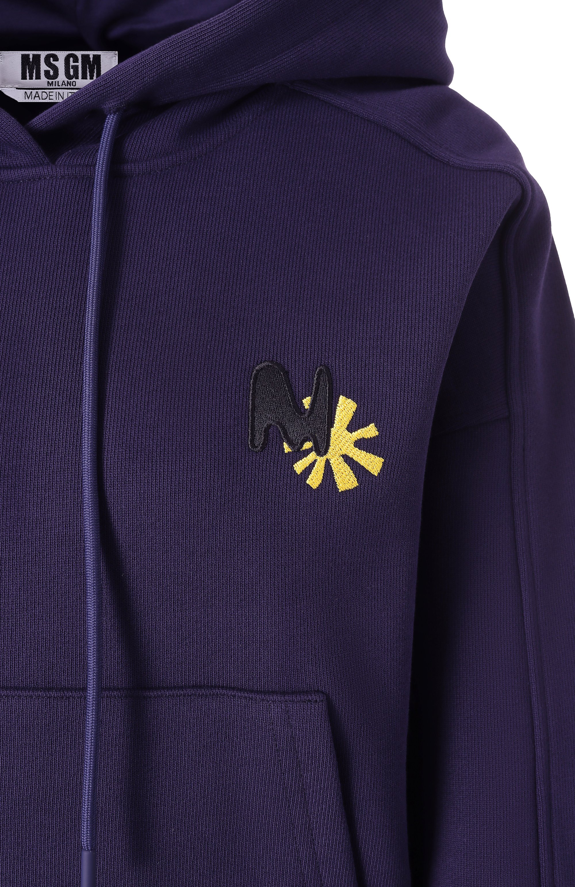 Хлопковое худи MSGM, арт. 3841MDM139/257001, фото 6